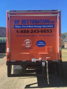 Fire Damage Restoration Van